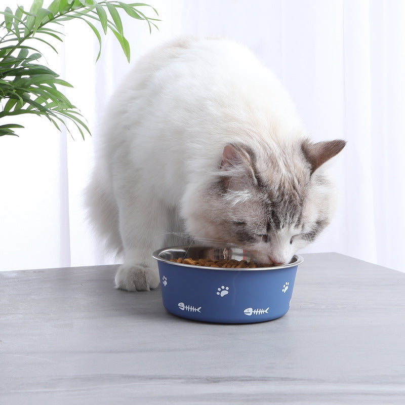 Tigela em Aço Inoxidável para Cães Médios e Grandes – Antiderrapante, Durável, Isolada, para Comida e Água