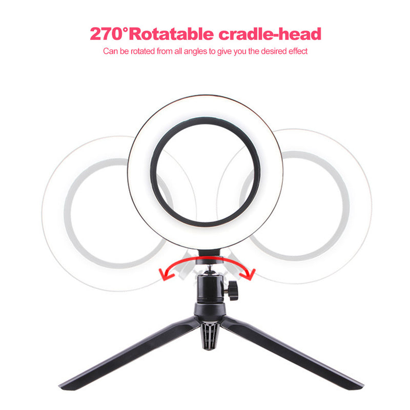 Anel de Luz LED para Fotografia e Vídeo – Iluminação Profissional e Regulável
