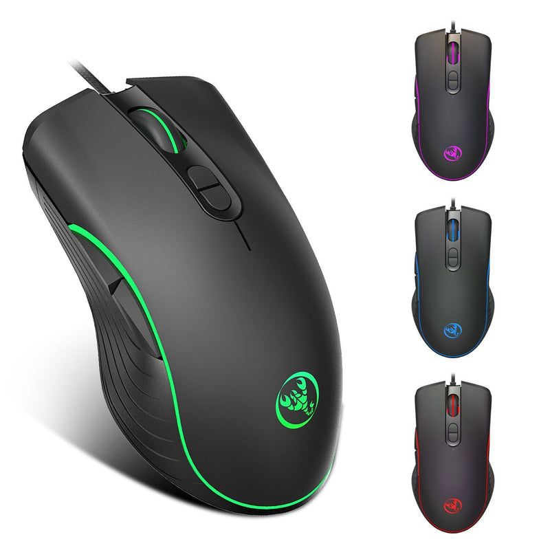 Rato com Fios para Gaming – Luminoso, Preciso e Estiloso
