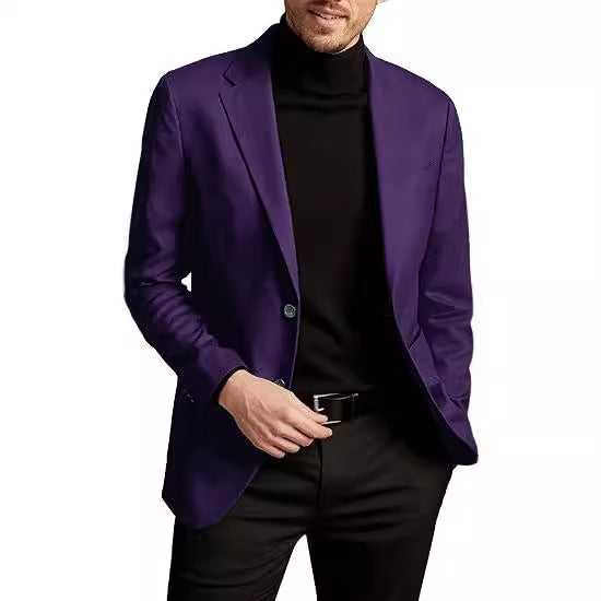 Men's Solid-color Loose Casual Jacket