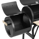2in1 charcoal BBQ grill and smoker-4
