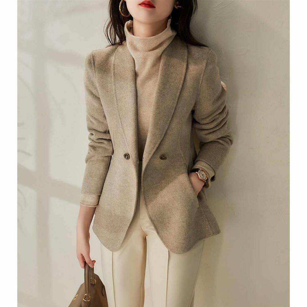 Waist Was Thinner Professional One Button Woolen Suit Jacket