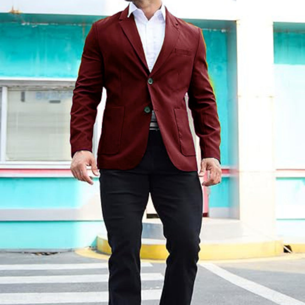Men's Solid-color Loose Casual Jacket