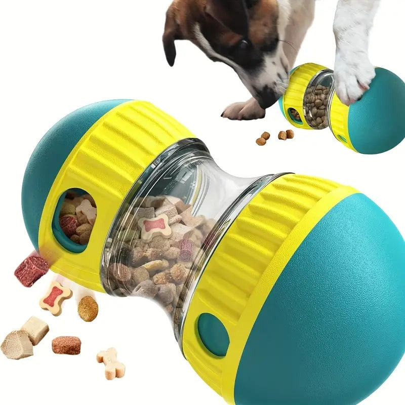 Brinquedo Dispensador de Rações para Cães – Ajustável, Interativo, Estimulante e Anti-Stress