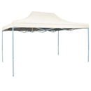 Folding garden gazebo in several types - 3x4.5 meters - white gazebo-1