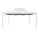 Folding garden gazebo in several types - 3x4.5 meters - white gazebo-3