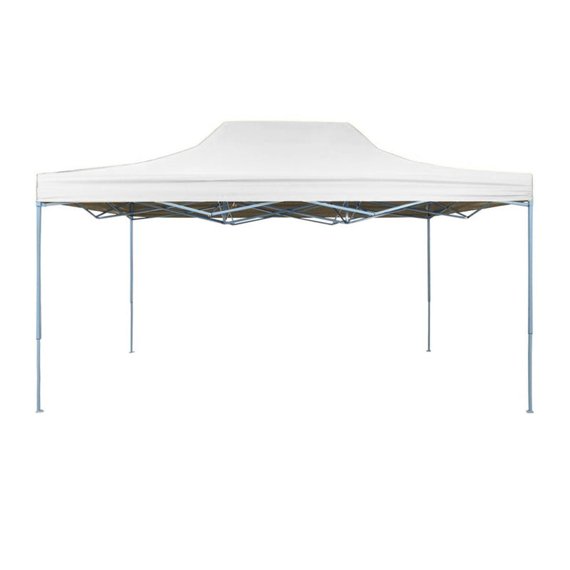 Folding garden gazebo in several types - 3x4.5 meters - white gazebo-3