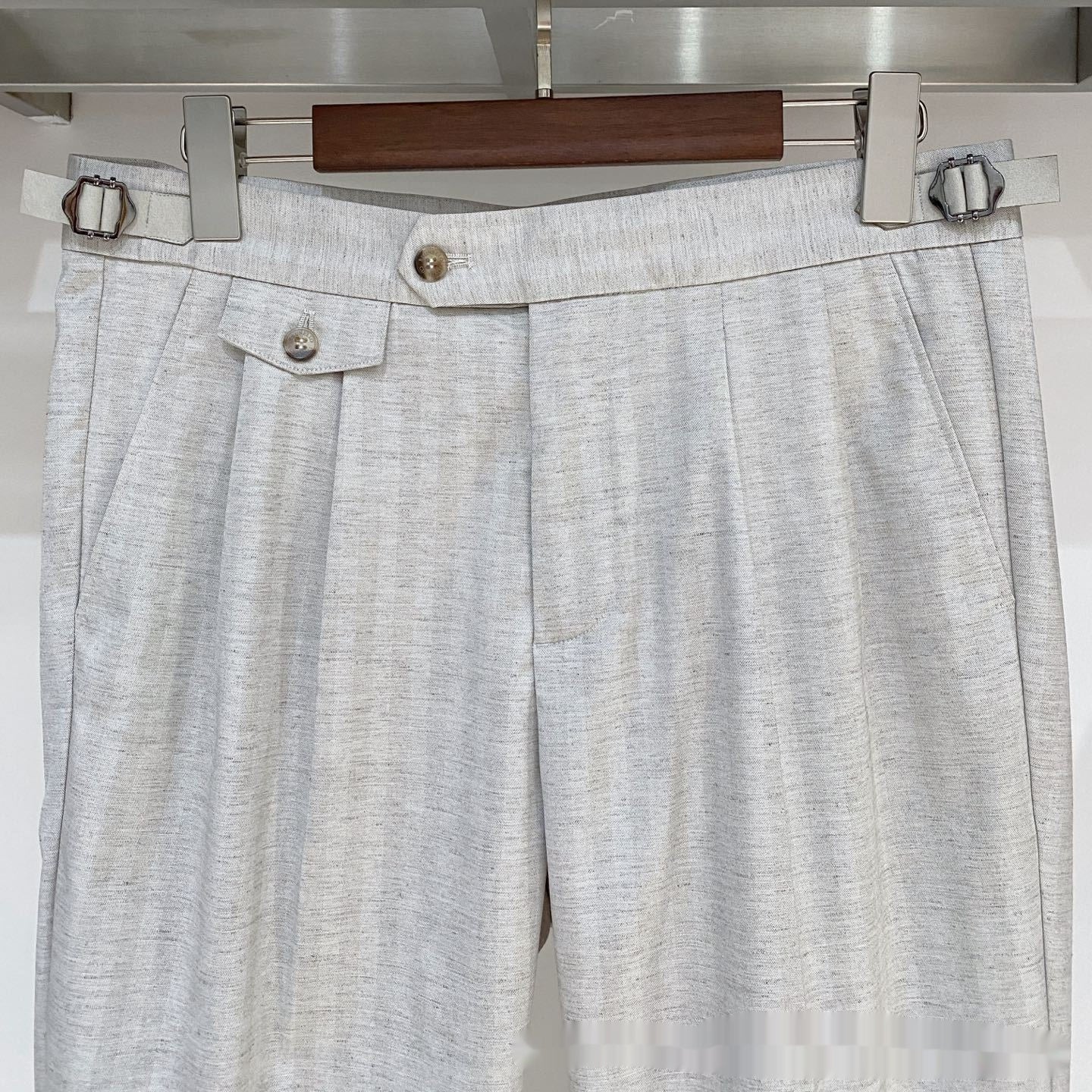 Men's Business-Casual Solid-Color Dress Trousers