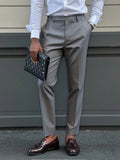 Men's Business Suit Trousers Straight-Leg Pants