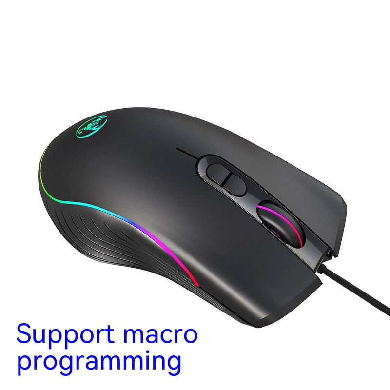 Rato com Fios para Gaming – Luminoso, Preciso e Estiloso