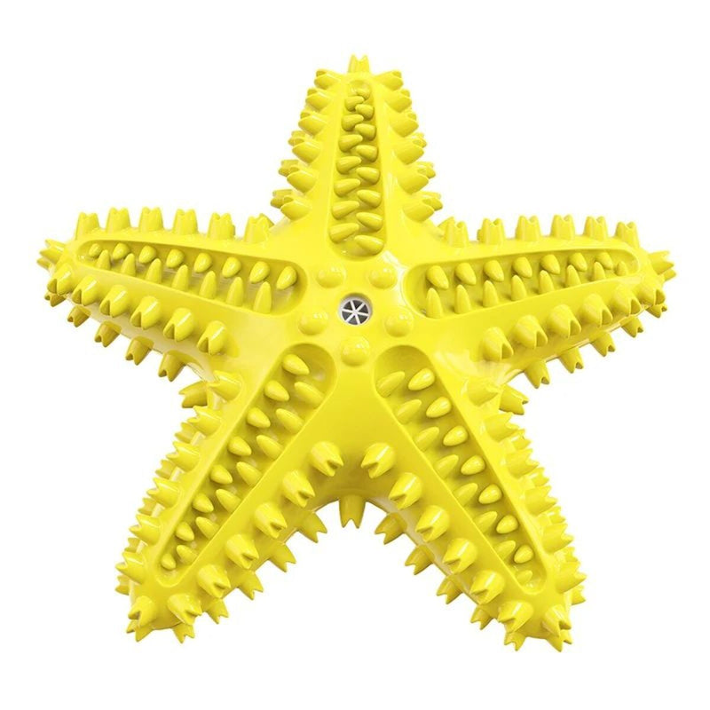 Brinquedo Interativo para Cães Grandes – Estrela-do-mar com Som, Limpeza dos Dentes