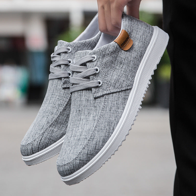 Men's Shoes Breathable Canvas Shoes Korean Style Trendy
