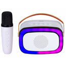 Speaker with Karaoke Microphone Trevi Trevi XR 8A01 MINI PARTY White-2