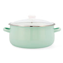 Casserole with glass lid Quid Cocco Enamelled Steel 26 cm-0