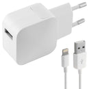 Wall Charger + MFI Certified Lightning Cable KSIX Apple-compatible 2.4A USB iPhone-0