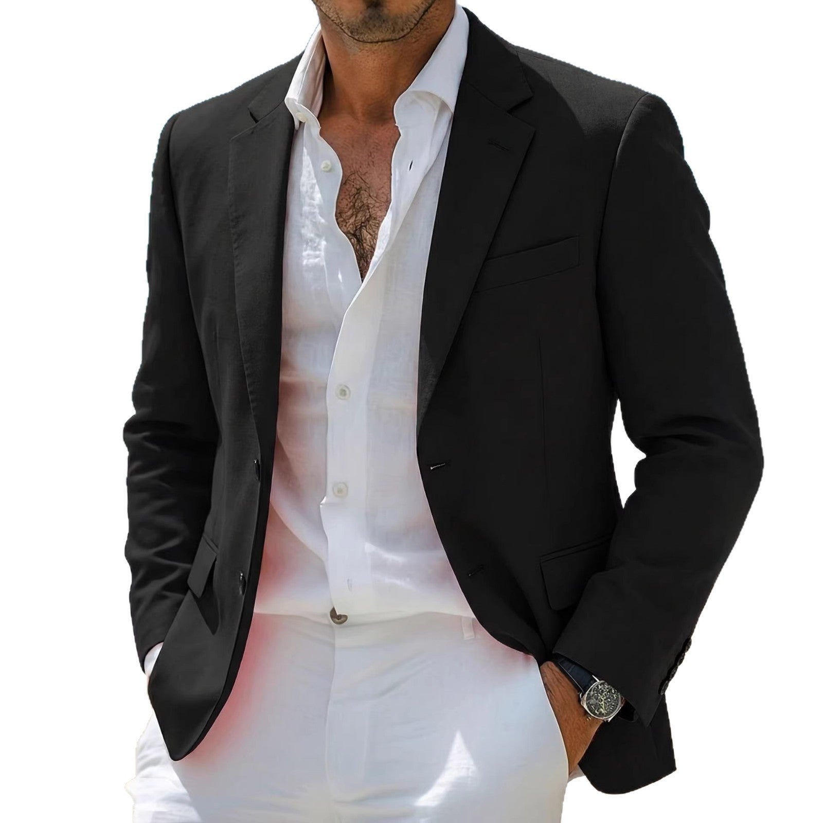 Men's Fashionable Bad-Boy Style Casual Jacket