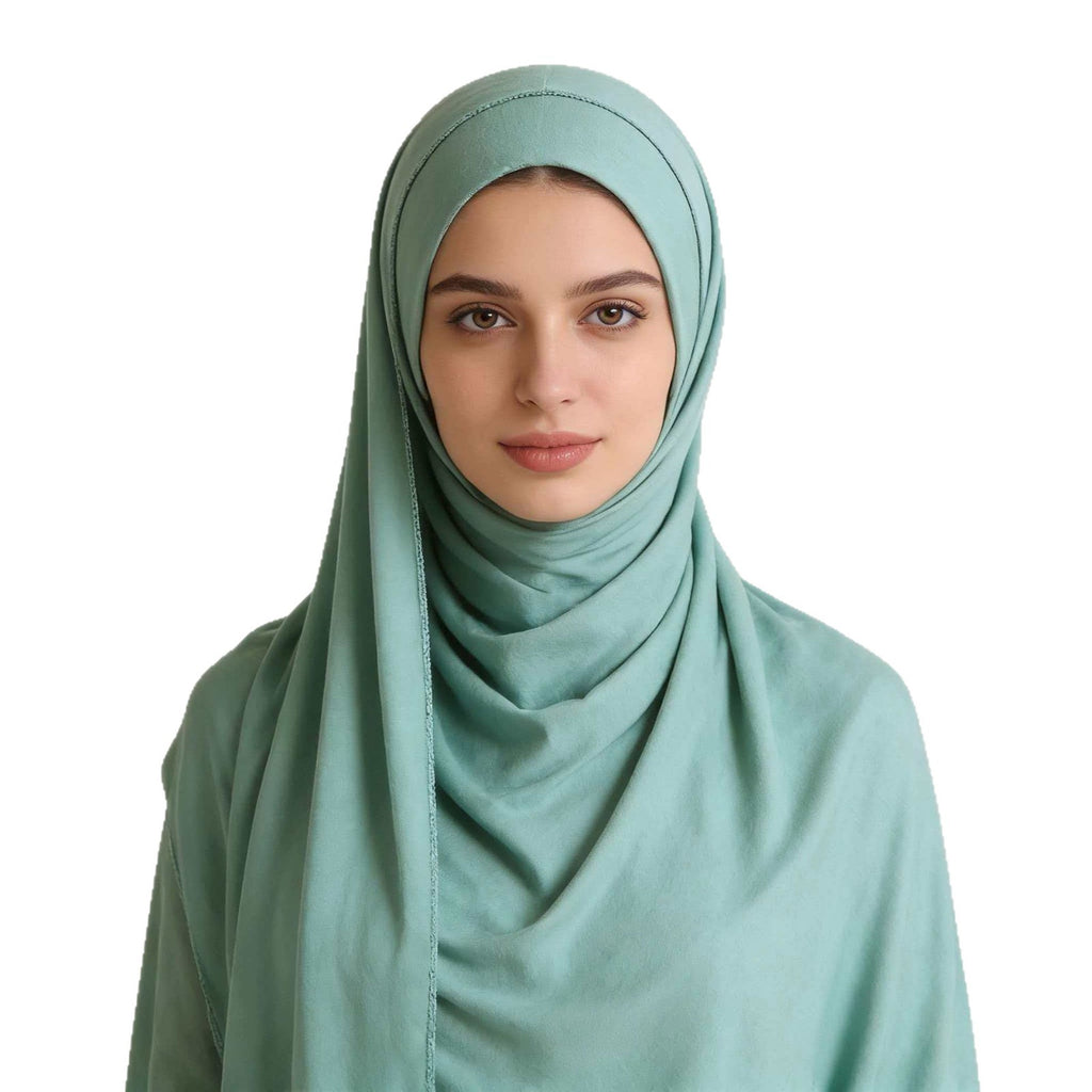 Mercerized Cotton Trendy Versatile Scarf Solid-color Long Scarf