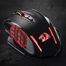 Redragon M913 Gaming 16000 DPI com fio 2,4 Ghz sem fio RGB mouse óptico para jogadores 16 botões programáveis, mouse preto/branco