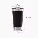 SKYTUR Copo Térmico Aço Inox 473ml + Tampa E Abridor Para Cerveja Suco Refrigerante Temperatura Quente e Gelado - ENVIO RAPIDO