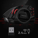 Redragon M913 Gaming 16000 DPI com fio 2,4 Ghz sem fio RGB mouse óptico para jogadores 16 botões programáveis, mouse preto/branco