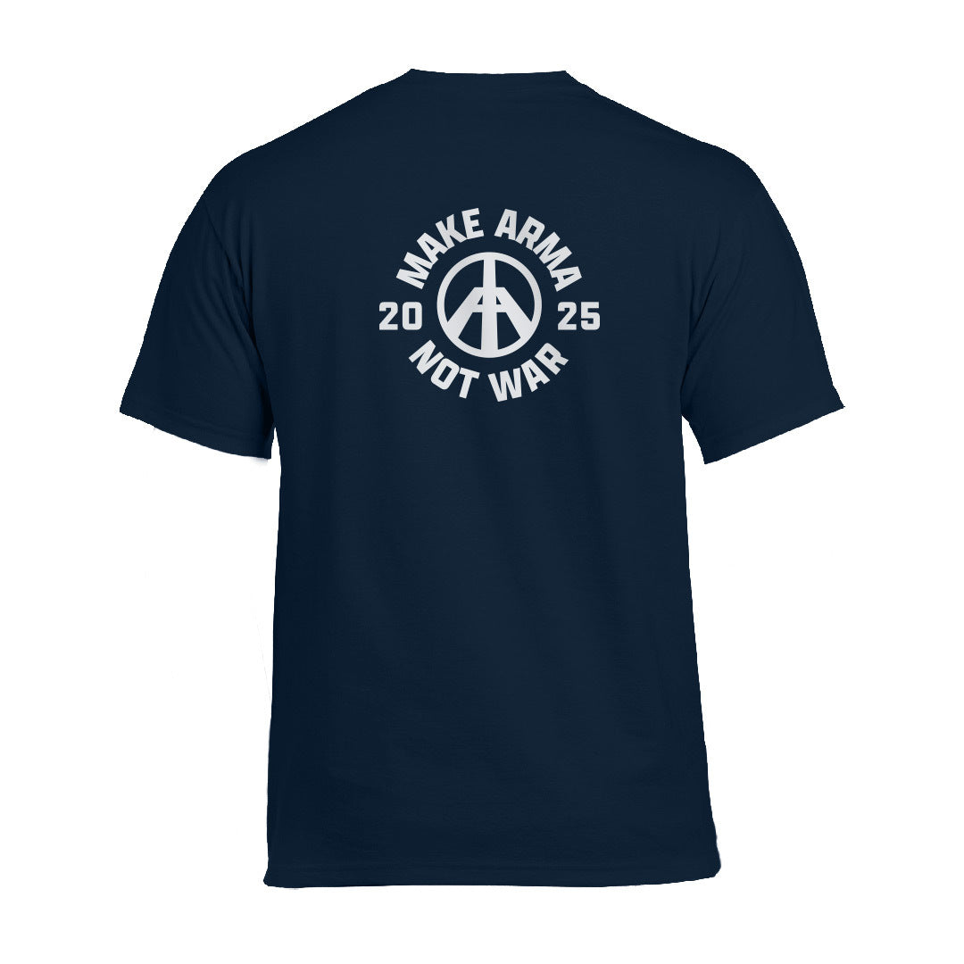 ARMA - MAKE ARMA NOT WAR | 2025 T-SHIRT | NAVY-2
