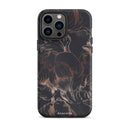 Anacotte Modern Simple Black Flower Leaf iPhone Case-0