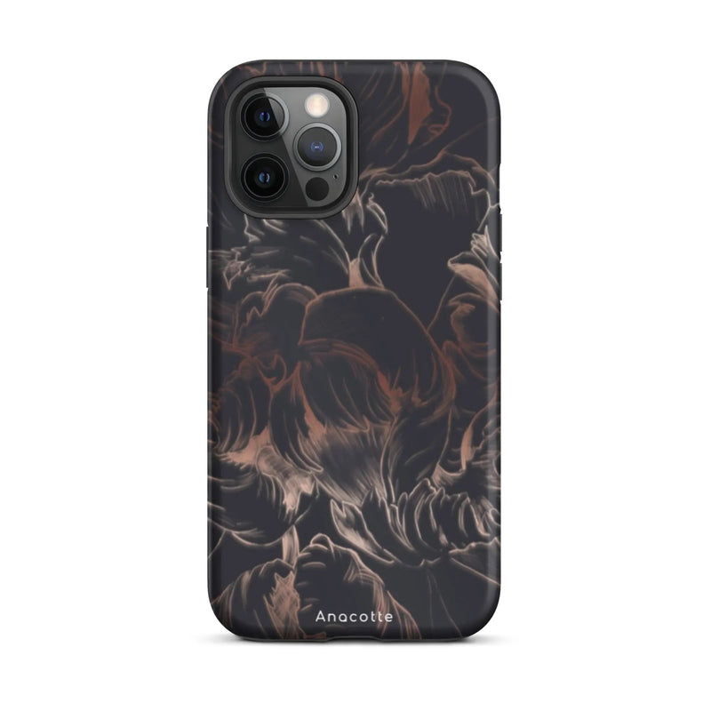 Anacotte Modern Simple Black Flower Leaf iPhone Case-7