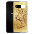 Anacotte Modern Luxury gold Blooming Floral Samsung Case-3