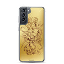 Anacotte Modern Luxury gold Blooming Floral Samsung Case-9