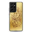 Anacotte Modern Luxury gold Blooming Floral Samsung Case-11