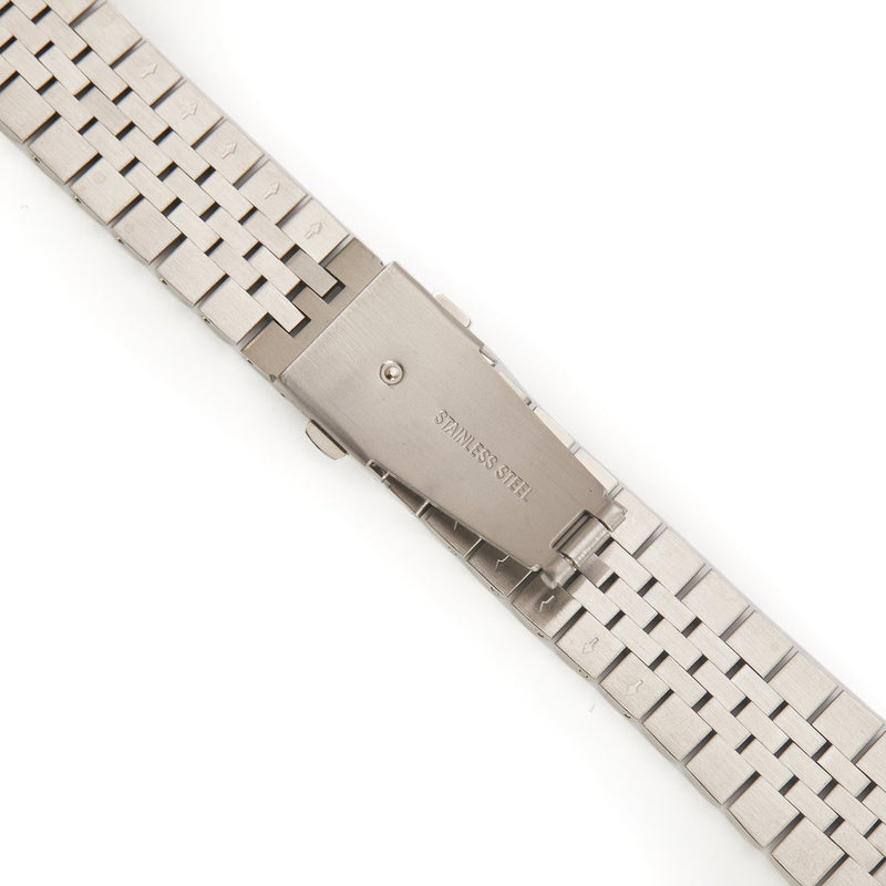 Stainless Steel Link Bracelet Band - The Perth in Silver - Compatible with Apple Watch Size 42mm to 45mm-4