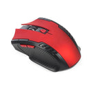 Mouse sem fio 2.4g, receptor usb, 6 botões, profissional, óptico, sem fio, usb, rolagem direita, para laptop, pc gamer