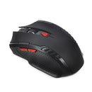 Mouse sem fio 2.4g, receptor usb, 6 botões, profissional, óptico, sem fio, usb, rolagem direita, para laptop, pc gamer