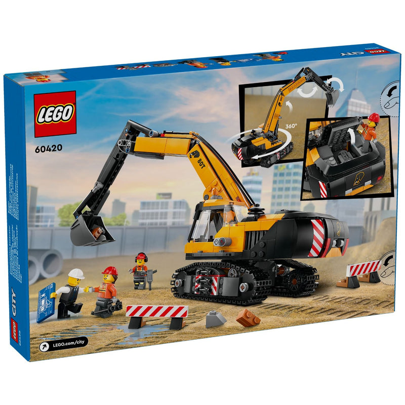 Lego City Escavadora de Construção Amarela-3