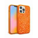 Neon Orange Kaleidoscope iPhone Case-0