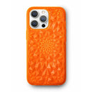 Neon Orange Kaleidoscope iPhone Case-1