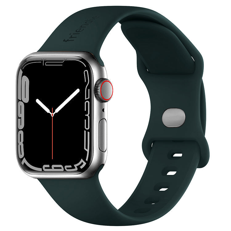 Silicone Sports Band Royal Green with Silver Pin - The Noosa - Compatible with Apple Watch Size 38mm to 41mm-0