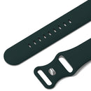 Silicone Sports Band Royal Green with Silver Pin - The Noosa - Compatible with Apple Watch Size 38mm to 41mm-1