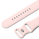 Silicone Sports Band Rose Gold with Silver Pin - The Noosa - Compatible with Apple Watch Size 38mm to 41mm-1