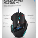 1 PC ITLY New Hyperspeed USB Gaming Mouse RGB Backlit Ergonômico Jogo Ratos 7D Esports Wired Mouse para PC portátil Gamer