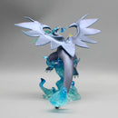 Pokémon Gk Super Charizard X Figura Anime, Pet Azul, Estátua Modelo Conversível Elfo, Decoração Desktop, Brinquedos de Aniversário para Crianças, 18cm