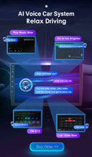 1 din android rádio estéreo do carro 10.1 girar tela de toque removível para universal carplay navegação gps bluetooth wifi autoradio