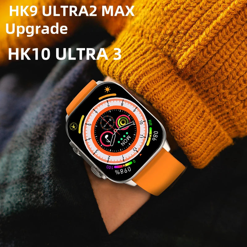 Nova origina hk10 ultra 3 smartwatch masculino 4g rom chatgpt nfc bússola hk9 ultra2 max atualizar relógios esportes bt chamada relógio inteligente masculino