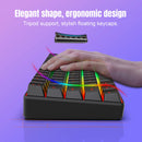 HXSJ-V200 Teclado com fio Mini Gaming, K68 RGB Streamer, membrana sem gestos de 19 teclas, sensação mecânica para jogo ou escritório