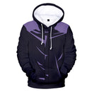 Pulôver com Capuz Masculino 3D Anime 2024 – Casual, Solto, Estilo Harajuku