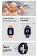 Novo dtultra 3 smartwatch 2.01 "tela amoled 32gb mp3 player bluetooth rede compartilhamento app loja inteligente ai relógio masculino 2025 original