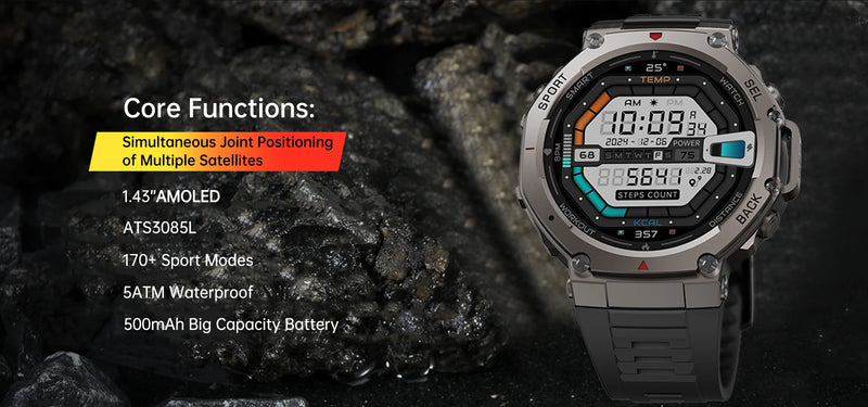2025 novo relógio inteligente militar embutido gps bússola barométrica altímetro 5atm à prova dwaterproof água esporte smartwatch masculino chamada bluetooth