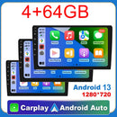 7/9/10 polegada universal android 13 rádio do carro 64g autoradio android 2 din rádio do carro gps bt central multimídia sistemas de carro inteligente