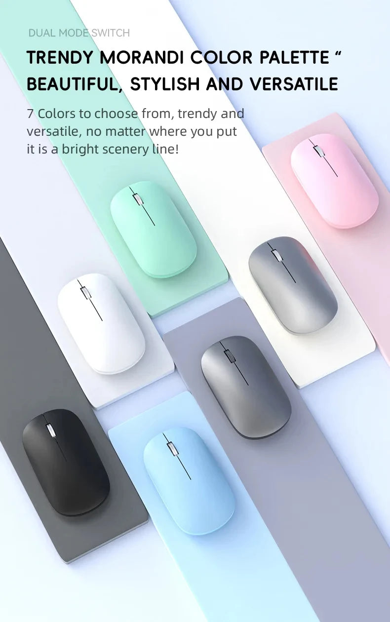 Xiaomi mouse sem fio tipo-c carregamento silencioso clique portátil escritório ergonômico portátil universal leve jogo de escritório sem ruído