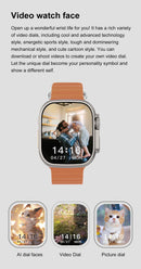 Dt ultra 3 smartwatch tela amoled 4gb mp3 mp4 player bluetooth rede compartilhamento app loja chatgpt inteligente ai relógio masculino sportwatch